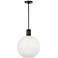Visual Comfort Studio Colewood Medium Pendant A19 15.5" Black