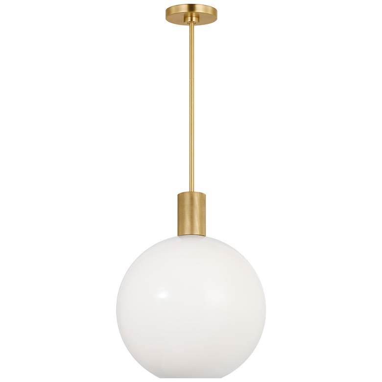 Image 1 Visual Comfort Studio Colewood Medium Pendant A19 15.5" Satin Brass