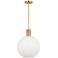 Visual Comfort Studio Colewood Medium Pendant A19 15.5" Satin Brass