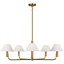 Visual Comfort Studio  Colfax Large Chandelier  B10  40.5"  Burnished Brass