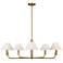 Visual Comfort Studio Colfax Large Chandelier B10 40.5" Burnished Brass