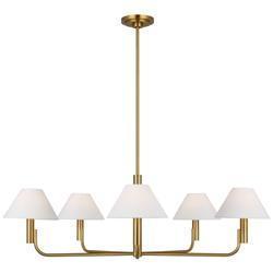 Visual Comfort Studio  Colfax Large Chandelier  B10  40.5"  Burnished Brass