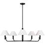 Visual Comfort Studio  Colfax Large Chandelier  Torpedo  40.5"  Aged Iron