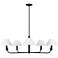Visual Comfort Studio Colfax Large Chandelier Torpedo 40.5" Aged Iron