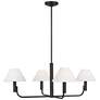 Visual Comfort Studio  Colfax Medium Chandelier  B10  34.5"  Aged Iron