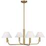 Visual Comfort Studio  Colfax Medium Chandelier B10  34.5"  Burnished Brass