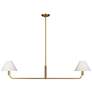 Visual Comfort Studio  Colfax Medium Linear B10  54.5"  Burnished Brass