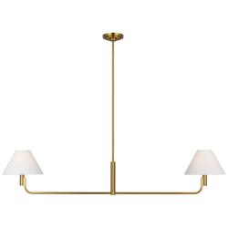 Visual Comfort Studio  Colfax Medium Linear B10  54.5"  Burnished Brass