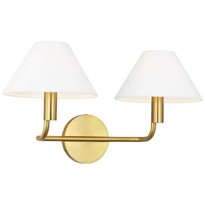 Image 1 Visual Comfort Studio Colfax Medium Sconce B10 18.5" Burnished Brass