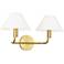 Visual Comfort Studio Colfax Medium Sconce B10 18.5" Burnished Brass