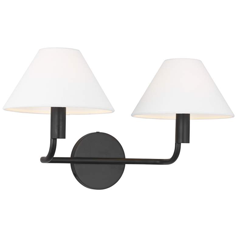Image 1 Visual Comfort Studio Colfax Medium Sconce Torpedo 18.5" Aged Iron