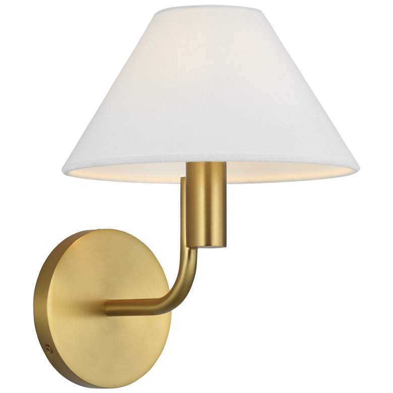 Image 1 Visual Comfort Studio Colfax Small Sconce Torpedo 8" Burnished Brass