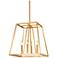 Visual Comfort Studio Conant Gilded Satin Brass Pendant 4 Candelabra B10