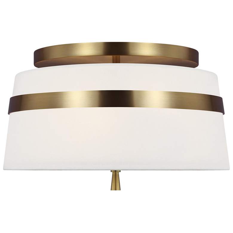 Image 1 Visual Comfort Studio Cordtlandt Burnished Brass Ceiling 3 Medium A19 60w