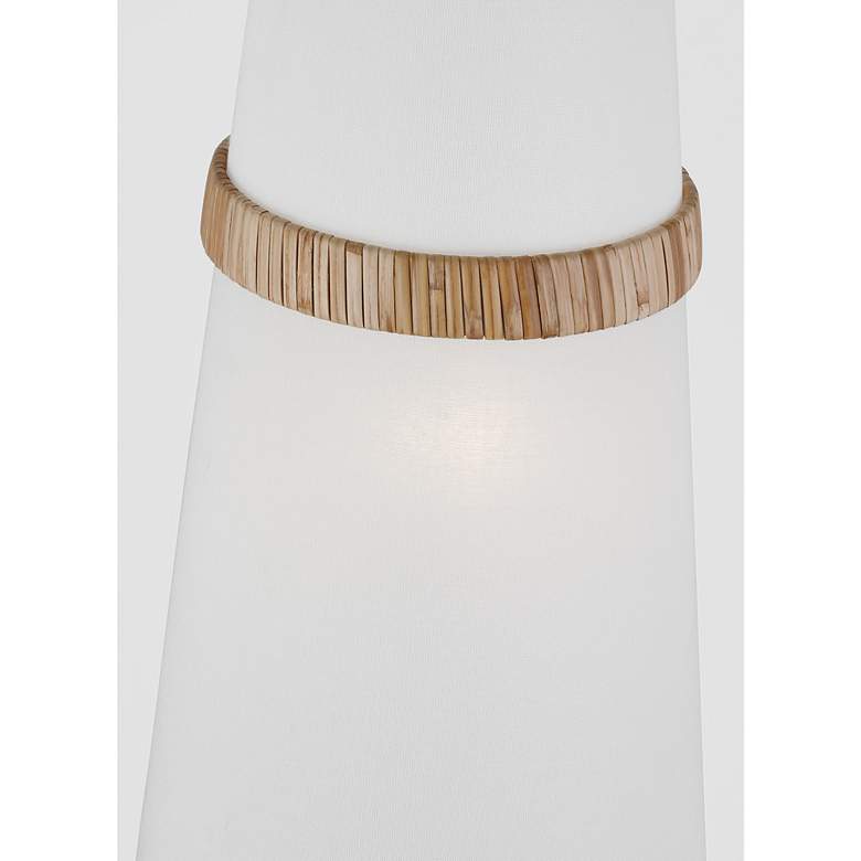 Image 2 Visual Comfort Studio Cordtlandt Rattan / Burnished Brass Pendant 1 E26 more views