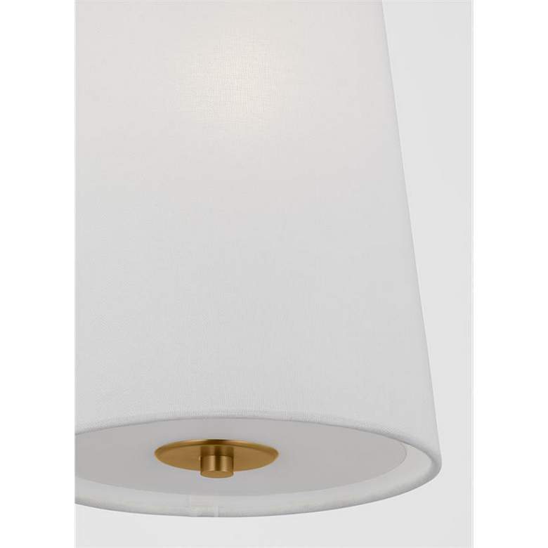 Image 6 Visual Comfort Studio Cordtlandt Rattan / Burnished Brass Pendant 1 E26 more views