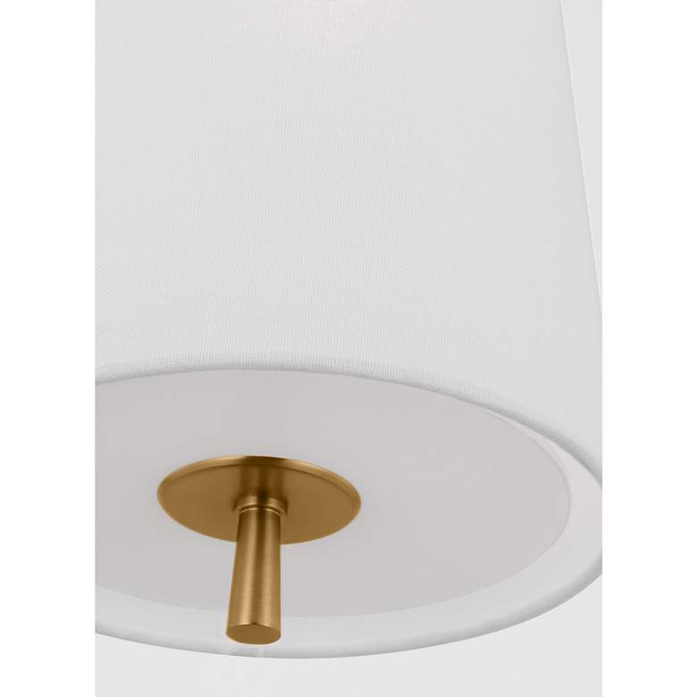 Image 7 Visual Comfort Studio Cordtlandt Rattan / Burnished Brass Pendant 1 E26 more views