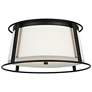 Visual Comfort Studio  Cortes Medium Ceiling Flush Mount A19  13.5"   Black