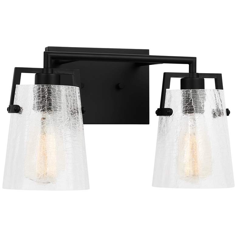 Image 1 Visual Comfort Studio Crofton 2 - Light Vanity A19 14.62" Black