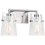 Visual Comfort Studio  Crofton 2 - Light Vanity  A19  14.62" Brushed Nickel