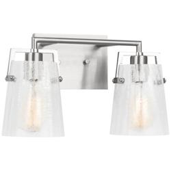 Visual Comfort Studio  Crofton 2 - Light Vanity  A19  14.62" Brushed Nickel
