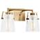 Visual Comfort Studio Crofton 2 - Light Vanity A19 14.62" Satin Brass