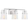 Visual Comfort Studio  Crofton 3 - Light Vanity  A19  24"  Brushed Nickel