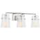 Visual Comfort Studio Crofton 3 - Light Vanity A19 24" Brushed Nickel