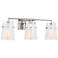 Visual Comfort Studio Crofton 3 - Light Vanity A19 24" Chrome