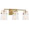 Visual Comfort Studio Crofton 3 - Light Vanity A19 24" Satin Brass