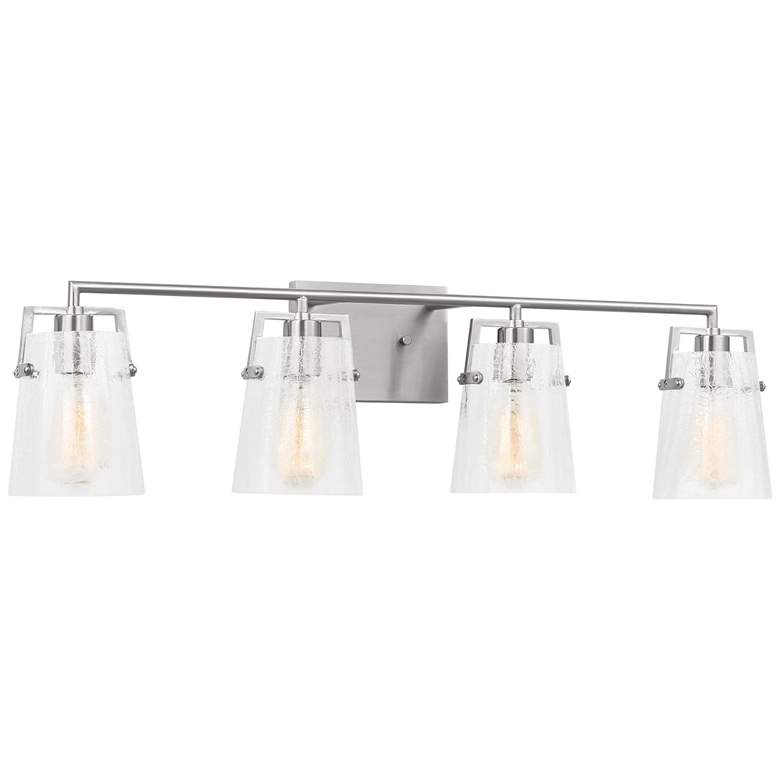 Image 1 Visual Comfort Studio Crofton 4 - Light Vanity A19 33.37" Brushed Nickel
