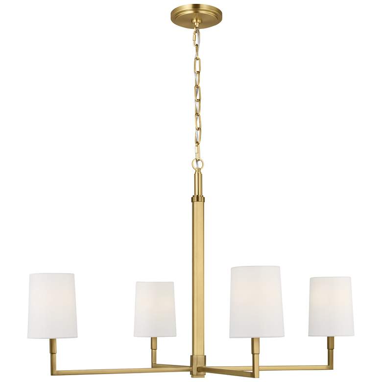 Image 1 Visual Comfort Studio Danica Large Chandelier B10 36" Burnished Brass