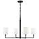 Visual Comfort Studio Danica Large Chandelier Torpedo 36" Aged Iron