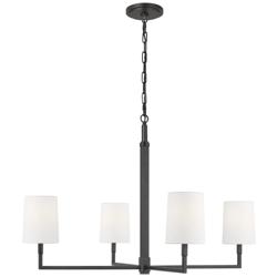 Visual Comfort Studio  Danica Large Chandelier  Torpedo  36"  Aged Iron