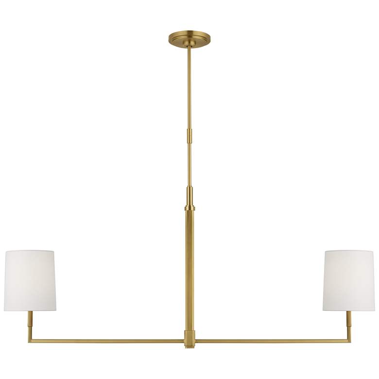 Image 1 Visual Comfort Studio Danica Large Linear A19 50" Burnished Brass