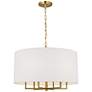 Visual Comfort Studio  Danica Large  Shade  Torpedo  25"  Burnished Brass