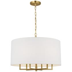 Visual Comfort Studio  Danica Large  Shade  Torpedo  25"  Burnished Brass