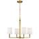Visual Comfort Studio Danica Med ChandelierB10 27" Burnished Brass