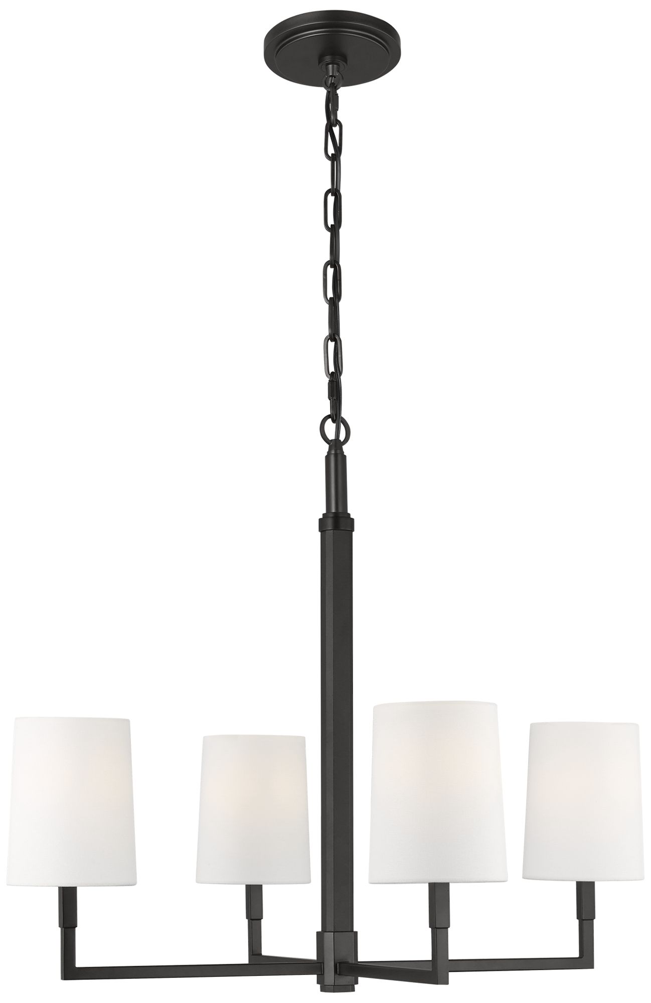 Visual Comfort Studio  Danica Medium Chandelier  Torpedo  27"  Aged Iron
