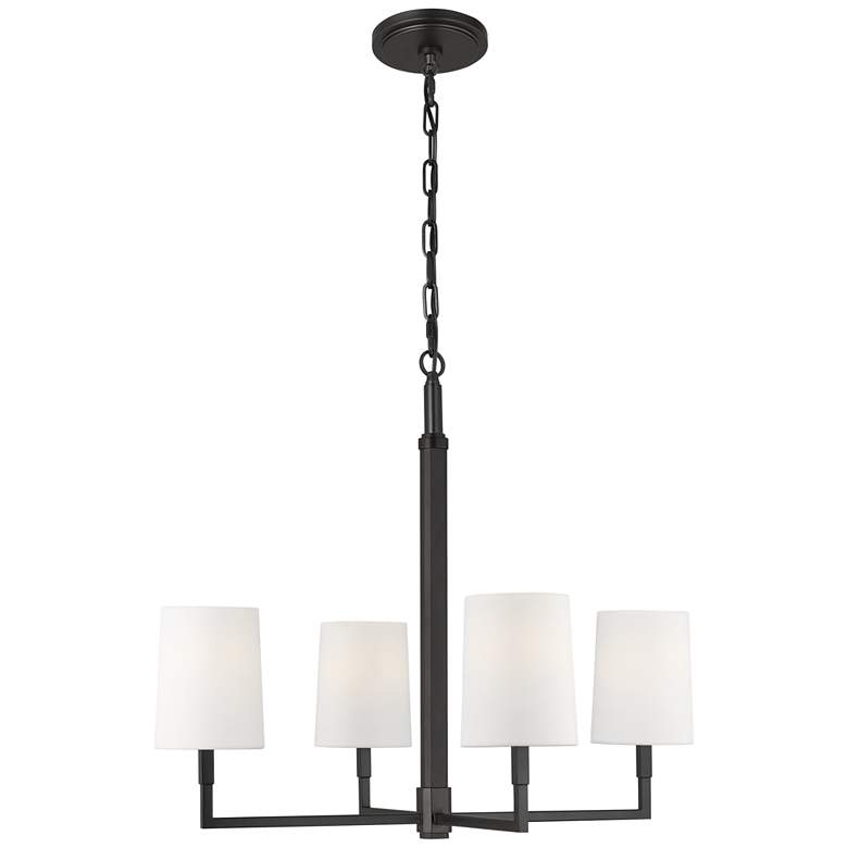 Image 1 Visual Comfort Studio Danica Medium Chandelier Torpedo 27" Aged Iron
