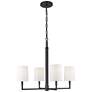 Visual Comfort Studio  Danica Medium Chandelier  Torpedo  27"  Aged Iron