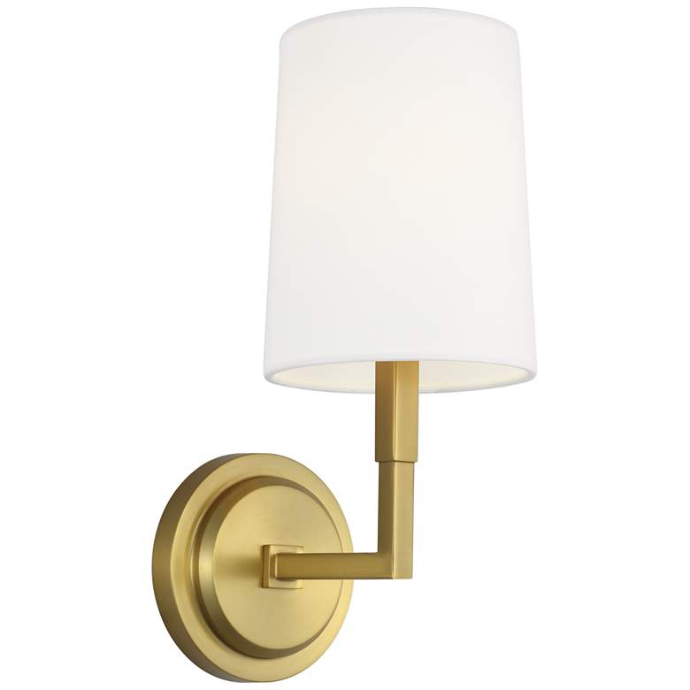 Image 1 Visual Comfort Studio Danica Small Sconce Torpedo 5" Burnished Brass