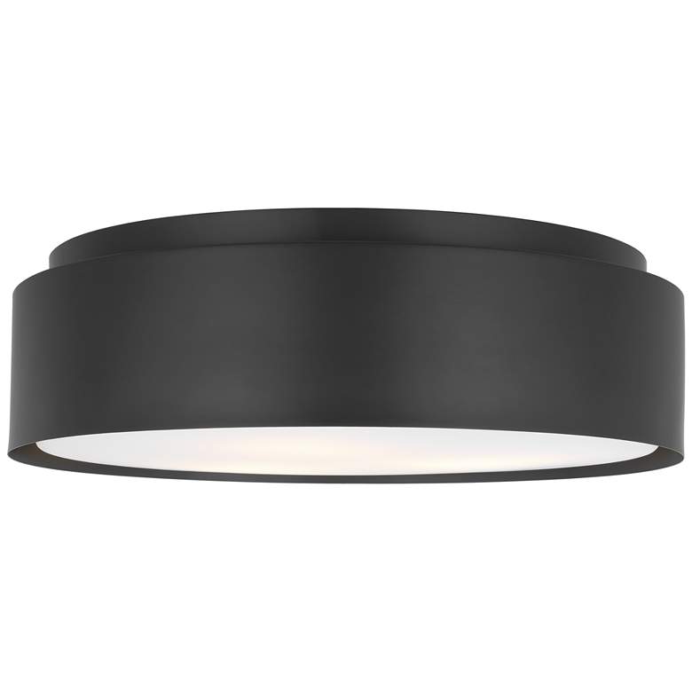 Image 1 Visual Comfort Studio Dartmore Large Flush Mount A19 18" Black