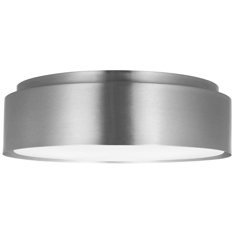 Image 1 Visual Comfort Studio Dartmore Large Flush Mount A19 18" Brushed Nickel