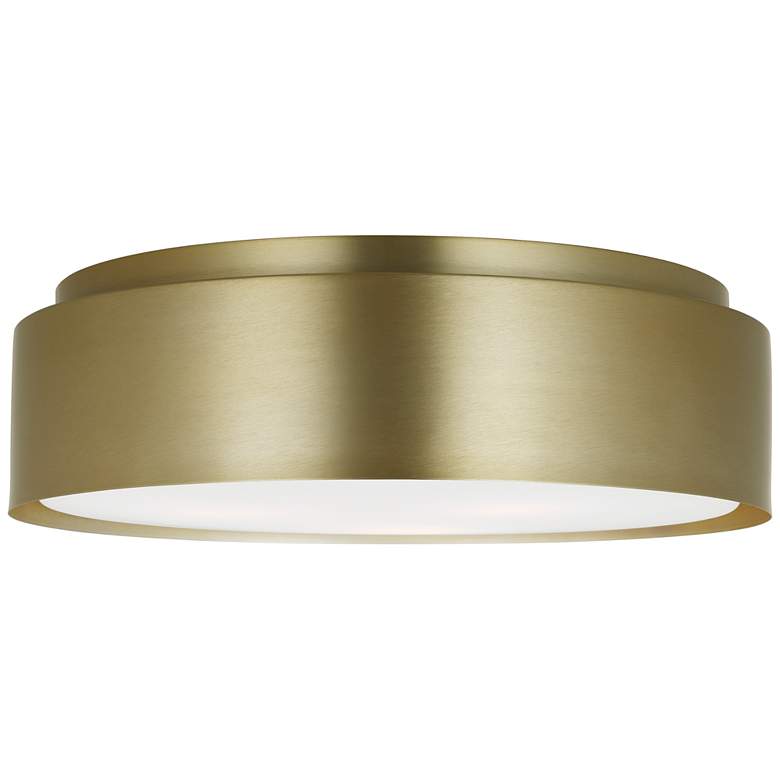 Image 1 Visual Comfort Studio Dartmore Large Flush Mount A19 18" Satin Brass