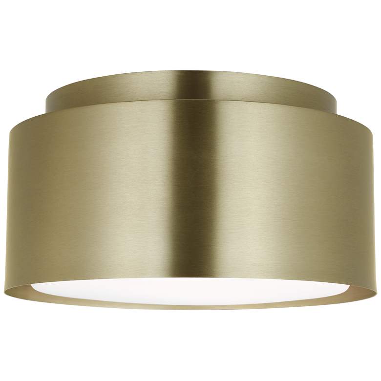 Image 1 Visual Comfort Studio Dartmore Small Flush Mount A19 10" Satin Brass