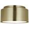 Visual Comfort Studio Dartmore Small Flush Mount A19 10" Satin Brass