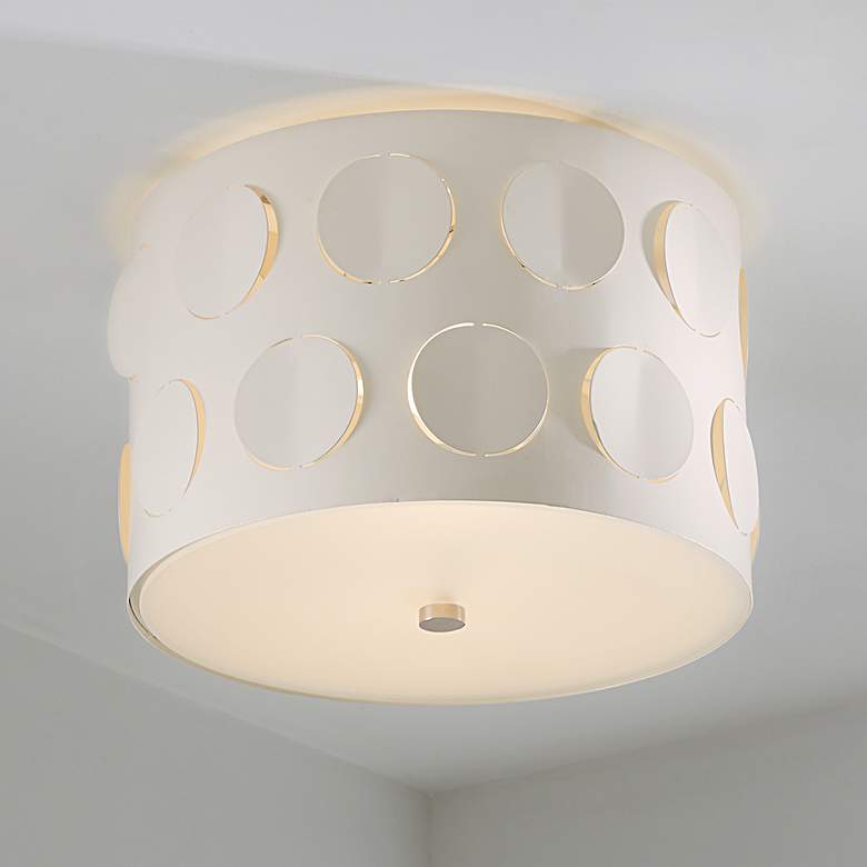 Image 1 Visual Comfort Studio Dottie Polished Nickel Ceiling Lights 2 Med A19 60