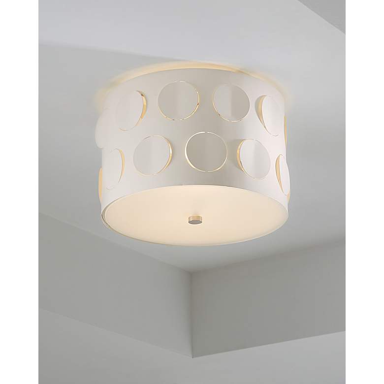 Image 6 Visual Comfort Studio Dottie Polished Nickel Ceiling Lights 2 Med A19 60 more views