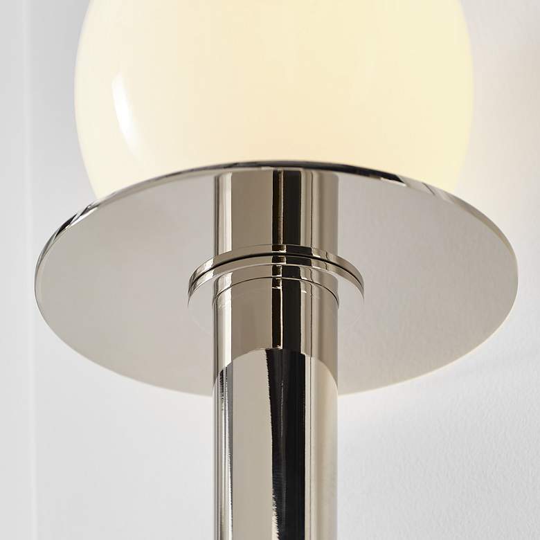 Image 6 Visual Comfort Studio Double Nodes G9 4.7" Nickel Sconce more views